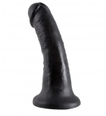 Фаллоимитатор на присоске King Cock 17 см чёрный