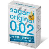 Полиуретановые презервативы Sagami Original 002 с дополнительной смазкой - 3 шт