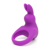 Фиолетовое эрекционное виброкольцо Happy Rabbit