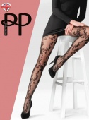 Женские колготы с цветочным рисунком
