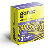 Тонкие презервативы Ganzo Sense - 3 шт