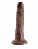 Фаллоимитатор на присоске King Cock 16,5 см коричневый