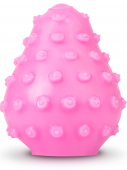 Компактный мастурбатор яйцо с рельефом Gvibe Gegg розовый