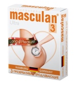 Презервативы Masculan Ultra 3 Long Pleasure с продлевающим эффектом - 3 шт.