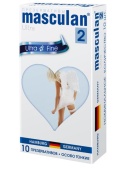 Ультратонкие презервативы Masculan Ultra 2 Fine с обильной смазкой - 10 шт