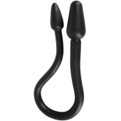Двойной анальный стимулятор Rebel Double Plug чёрный Двойной анальный стимулятор Rebel Double Plug чёрный