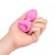 Анальная пробка с кристаллом сердцем и вибрацией b-Vibe Heart Shape Jewel Plug S/M розовая