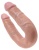 Двухсторонний фаллоимитатор King Cock U-Shaped Double средний телесный