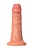 Телесный фаллоимитатор на присоске RealStick CALIBER - 20 см.