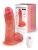Телесный силиконовый вибратор-реалистик - 16,5 см.