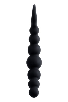 Черная анальная цепочка Carina - 19 см.