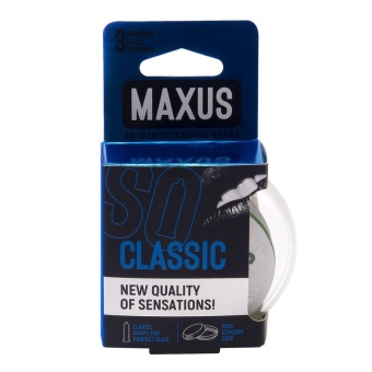 Классические презервативы Maxus Air Classic 3 шт с пластиковым кейсом