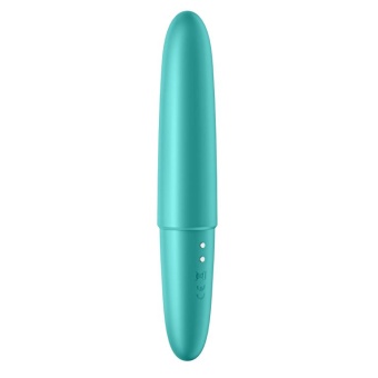 Бирюзовый мини-вибратор Ultra Power Bullet 6