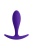 Фиолетовая анальная пробка Magic - 7,2 см