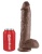 Фаллоимитатор на присоске с мошонкой King Cock with Balls 25 см коричневый