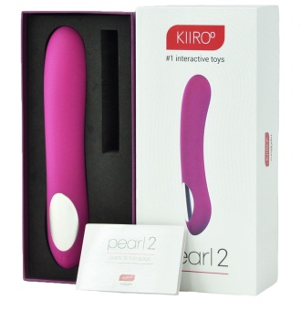 Вибратор для секса на расстоянии Kiiroo Pearl 2 фиолетовый - 20 см