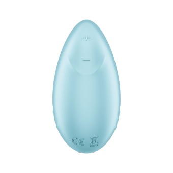Клиторальный мини-вибратор Satisfyer Tropical Tip с приложением голубой