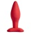 Бордовая анальная пробка Matter L - 12 см.