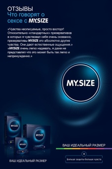 Презервативы увеличенного размера MY.SIZE №60 3 шт