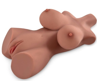 Мастурбатор-торс с грудью, вагиной и попкой PDX Plus Perfect 10 Torso Tan кофейный