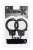 Чёрные наручники из листового металла в комплекте с веревкой BONDX METAL CUFFS LOVE ROPE SET