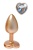 Золотистая анальная пробка с прозрачным кристаллом-сердцем Pearl Gold Plug Small Золотистая анальная пробка с прозрачным кристаллом-сердцем Pearl Gold Plug Small