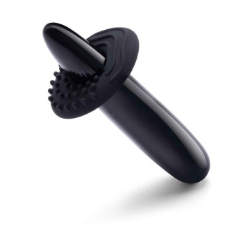 Тонкий фаллоимитатор Le Wand Crystal Slim Wand чёрный обсидиан