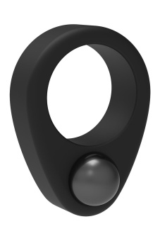Черное эрекционное кольцо Cockring Single Weight