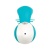 Голубой вибратор-кролик с функцией поступательных движений The Show Stopper - 23,5 см.