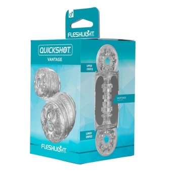 Сквозной мастурбатор Fleshlight Quickshot Vantage прозрачный