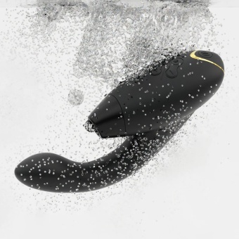 Вибратор с бесконтактной стимуляцией клитора Womanizer DUO 2 чёрный