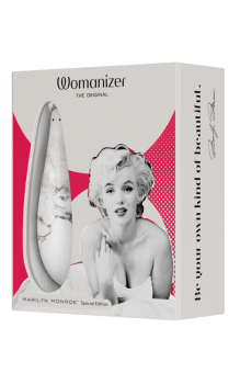 Бесконтактный клиторальный стимулятор Womanizer Classic 2 Marilyn Monroe белый мрамор