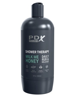 Мастурбатор вагина в бутылке геля Shower Therapy Milk Me Honey Light телесная