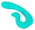 Бирюзовый вибратор NAIRA Dual Heads Vibrator - 17,5 см. Бирюзовый вибратор NAIRA Dual Heads Vibrator - 17,5 см.