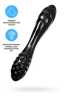 Двухсторонний стеклянный фаллоимитатор Satisfyer Dazzling Crystal 1 черный