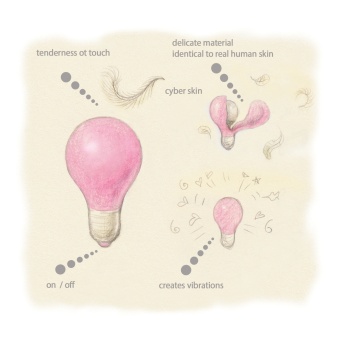 Силиконовая лампочка с вибрацией Gvibe Gbulb розовая