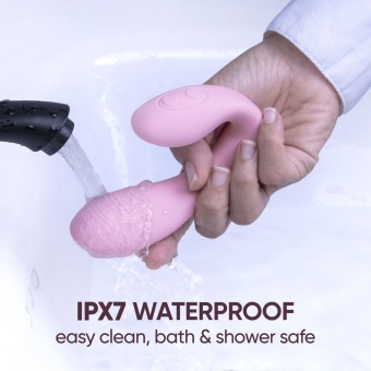 Вибратор с пультом Selove DuoFlex розовый