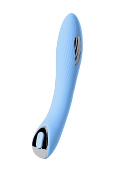 Вибратор для точки G с электростимуляцией Tesla G-point 21 см голубой