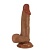Реалистичный фаллоимитатор-мулат Zebulon - 19,4 см.