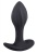 Перезаряжаемая анальная вибропробка Allure 10,3 см черная