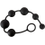Анальные шарики Black Velvets Anal Beads чёрные - 40 см