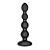 Черная анальная виброёлочка Nexus Tornado Beaded Probe Large с функцией вращения