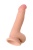Вибратор реалистик на присоске с мошонкой Toyfa Realstick Elite 15см телесный