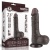 Коричневый фаллоимитатор-реалистик 7.5 Sliding Skin Dual Layer Dong - 19,5 см.