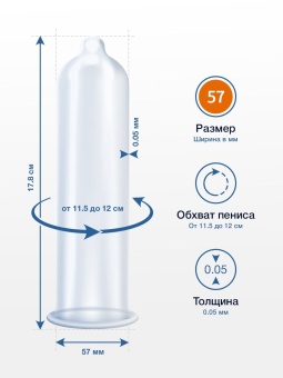 Презервативы увеличенного размера MY.SIZE №57 36 шт