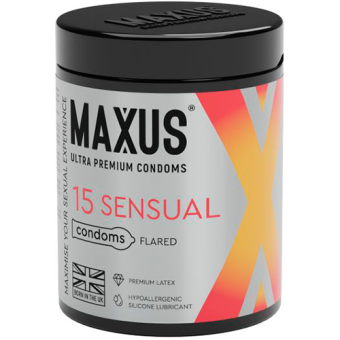 Анатомические презервативы Maxus Sensual 15 шт
