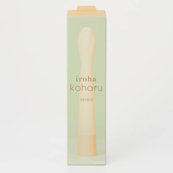Вибратор со стимуляцией зоны G Iroha Koharu Hinatsubomi бежевый