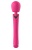Розовый силиконовый вибратор-wand - 30 см.