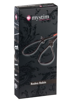Ремешок-петля для электростимуляции члена и яичек Mystim Rodeo Robin регулируемый