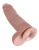 Фаллоимитатор на присоске с мошонкой King Cock with Balls 30 см телесный